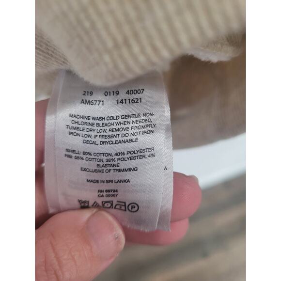 Columbia Men's Hart Mountain II Half Zip Sweatshirt Cream size Medium #12 - Picture 4 of 4